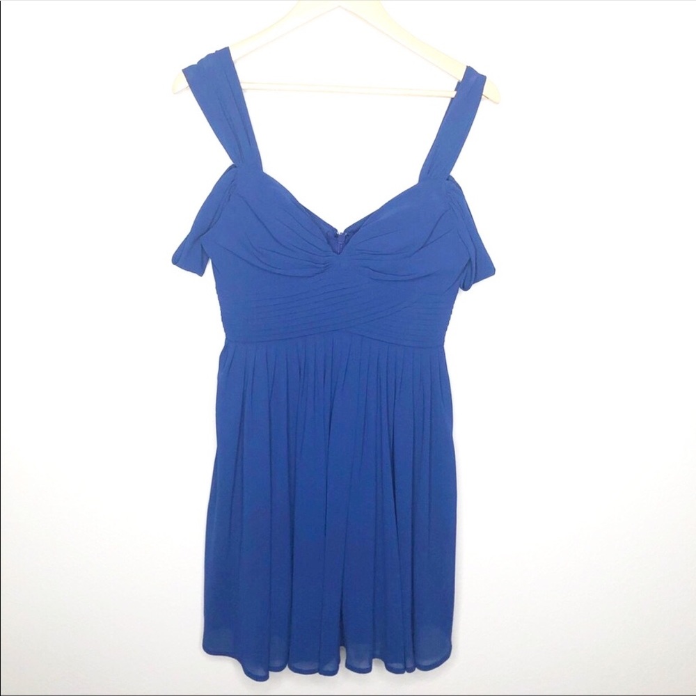 Lulu's Royal Blue Off The Shoulder Dress Size M